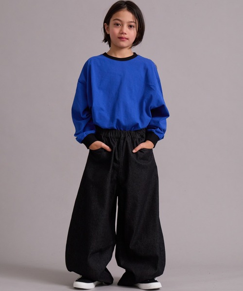 PAIRMANON STREET（ペアマノンストリート）の「カーブ デニム パンツ【PAIRMANON STREET】（デニムパンツ・キッズ・ブラック/ブルー/インディゴブルー・160/150/110/100/90/140/130/120）」の16枚目の写真