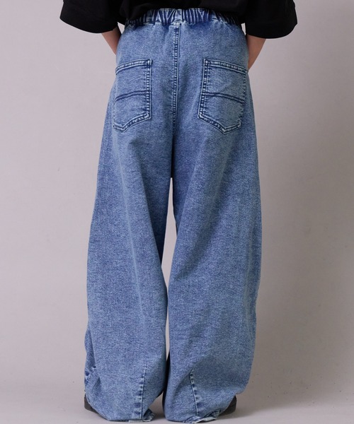 PAIRMANON STREET（ペアマノンストリート）の「カーブ デニム パンツ【PAIRMANON STREET】（デニムパンツ・キッズ・ブラック/ブルー/インディゴブルー・160/150/110/100/90/140/130/120）」の20枚目の写真