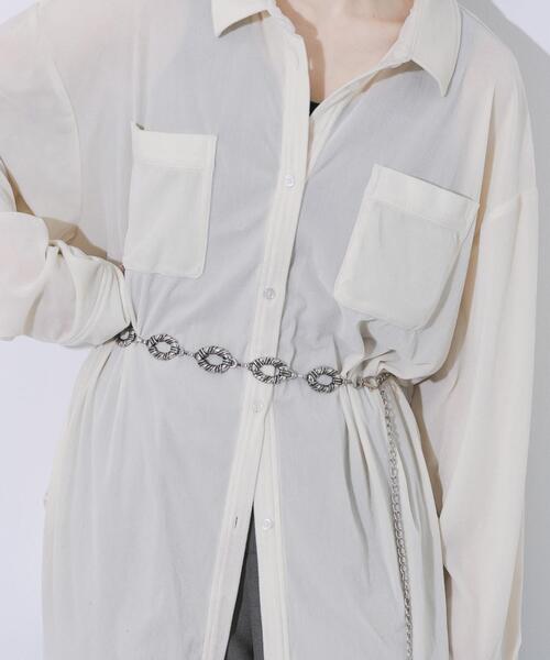 SMELLY（スメリー）の「コンチョチェーンベルト（ベルト・レディース・シルバー系その他/シルバー/その他1・-）」の3枚目の写真