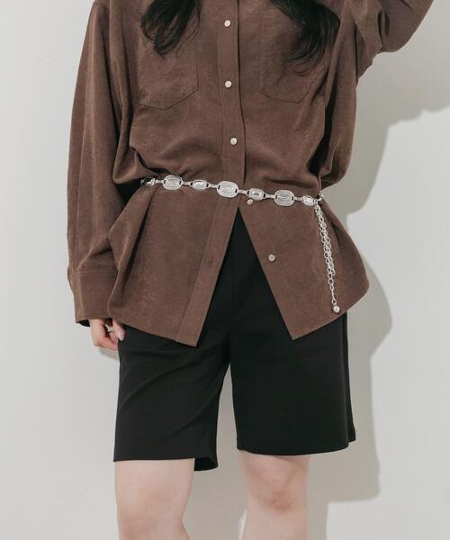 SMELLY（スメリー）の「コンチョチェーンベルト（ベルト・レディース・シルバー系その他/シルバー/その他1・-）」の5枚目の写真