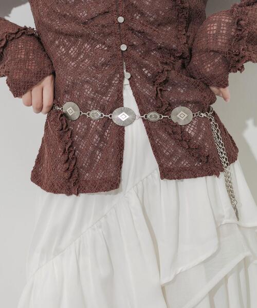 SMELLY（スメリー）の「コンチョチェーンベルト（ベルト・レディース・シルバー系その他/シルバー/その他1・-）」の10枚目の写真