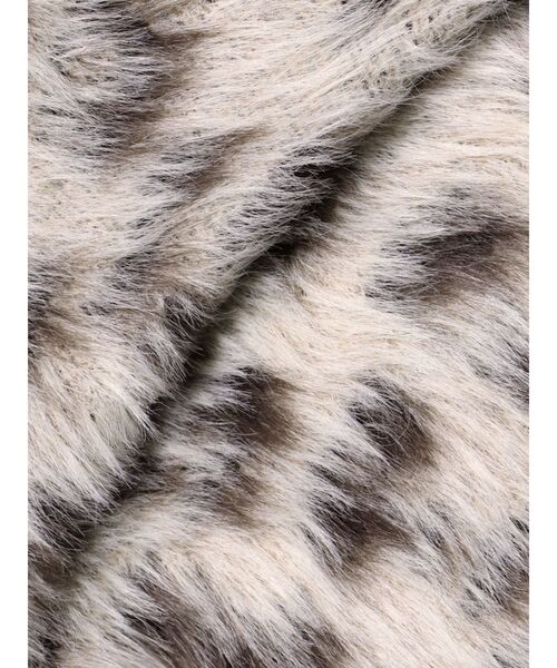 MERCURYDUO（マーキュリーデュオ）の「ファーライクシャギーミドルカーディガン（カーディガン/ボレロ・レディース・ブラウン/オフホワイト/その他1・FREE）」の8枚目の写真