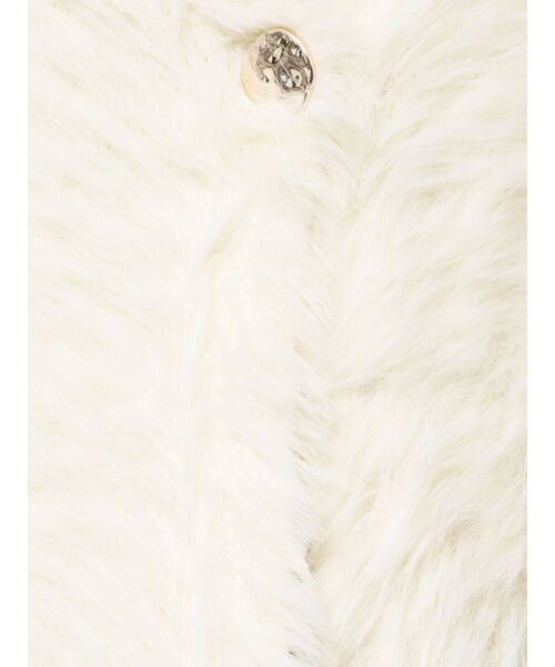 MERCURYDUO（マーキュリーデュオ）の「ファーライクシャギーミドルカーディガン（カーディガン/ボレロ・レディース・ブラウン/オフホワイト/その他1・FREE）」の6枚目の写真