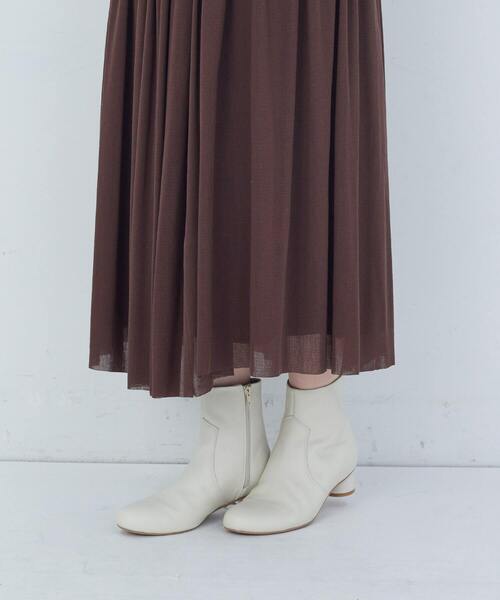 ADIEU TRISTESSE（アデュートリステス）の「ショートブーツ（ブーツ・レディース・アイボリー/グレイッシュベージュ/ブラック・L/M/S）」の6枚目の写真