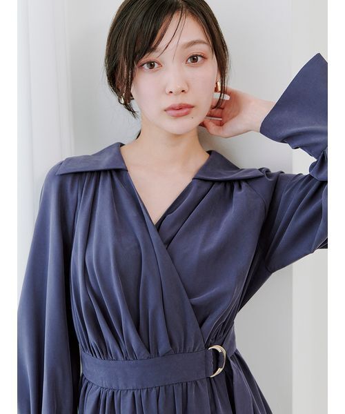 バリエカシュクールシャツワンピース（ワンピース）｜SNIDEL