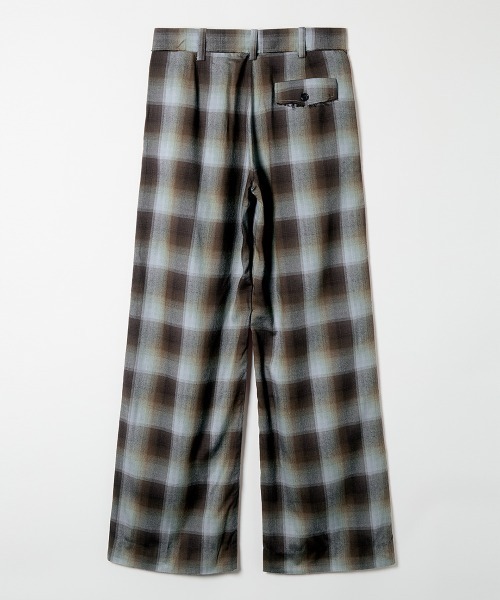 leinwande（ラインヴァンド）の「Relax Check Trousers（スラックス・レディース・レッド/ブルー・SMALL/MEDIUM）」の4枚目の写真