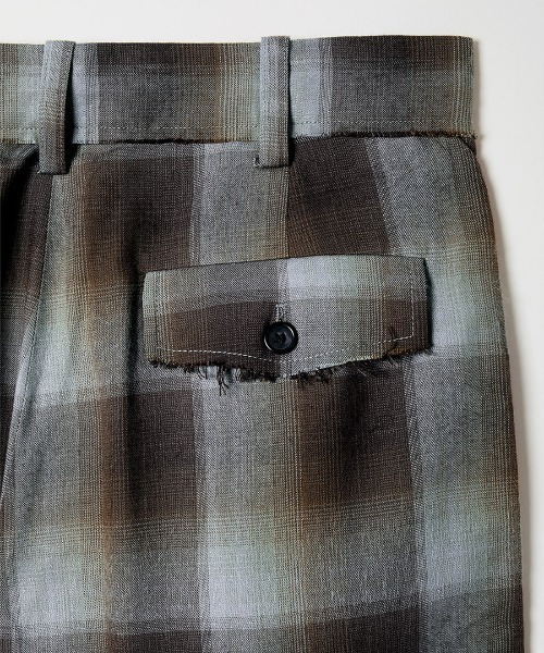 leinwande（ラインヴァンド）の「Relax Check Trousers（スラックス・レディース・レッド/ブルー・SMALL/MEDIUM）」の6枚目の写真