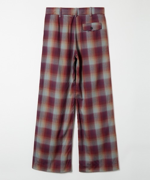 leinwande（ラインヴァンド）の「Relax Check Trousers（スラックス・レディース・レッド/ブルー・SMALL/MEDIUM）」の8枚目の写真