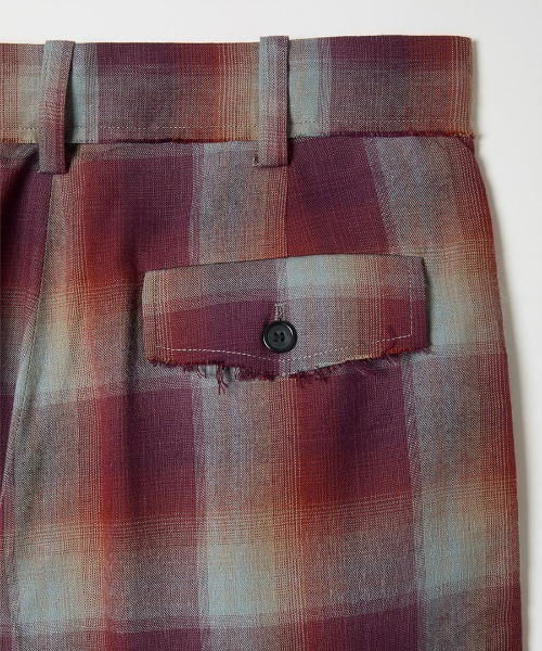 leinwande（ラインヴァンド）の「Relax Check Trousers（スラックス・レディース・レッド/ブルー・SMALL/MEDIUM）」の10枚目の写真