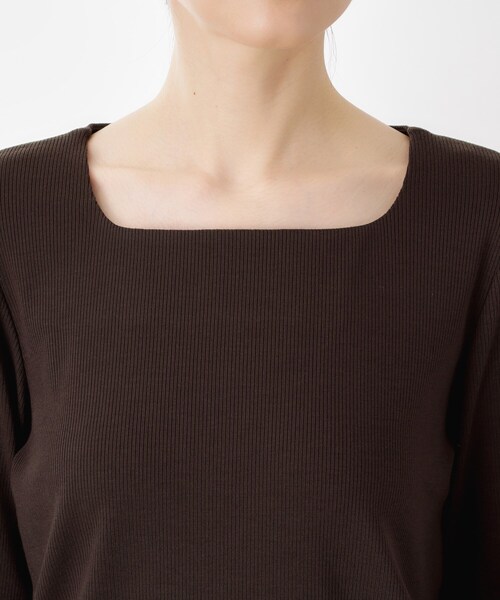 THE SHOP TK (ザ ショップ ティーケー )の「スクエアネックカットソー【洗濯機OK】(Tシャツ/カットソー・レディース・アイボリー/ブラック/ダークブラウン・12/13)」の19枚目の写真