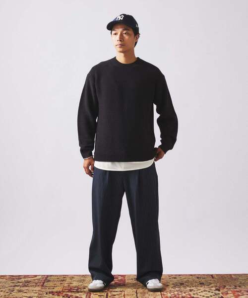 セール】ハミルトン ウール ガーター クルーネック ニット（ニット