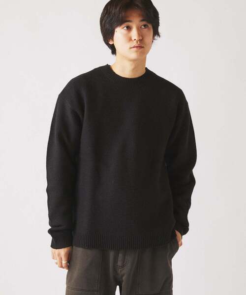 セール】ハミルトン ウール ガーター クルーネック ニット（ニット