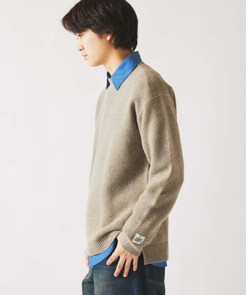 ハミルトン ウール ガーター クルーネック ニット（ニット/セーター