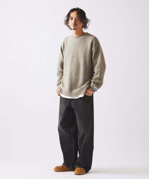 ハミルトン ウール ガーター クルーネック ニット（ニット/セーター