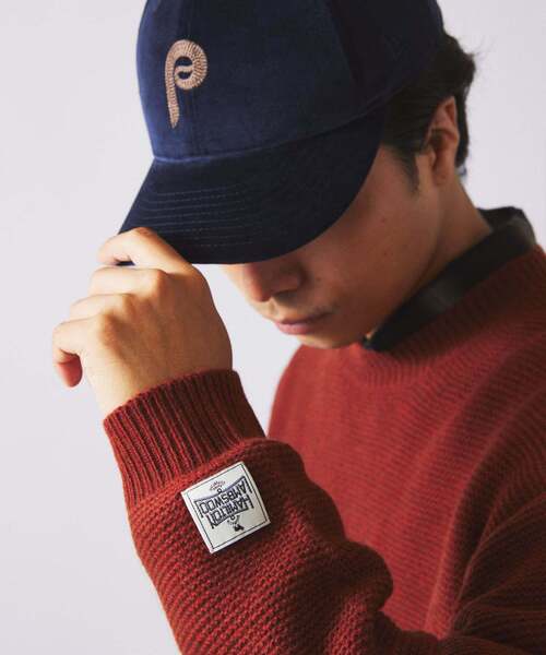 JOURNAL STANDARD relume（ジャーナルスタンダード　レリューム）の「ハミルトン ウール ガーター クルーネック ニット（ニット/セーター・メンズ・パープル/レンガ/ブラック系その他/グレー/アイボリー・LARGE/MEDIUM/SMALL）」の12枚目の写真