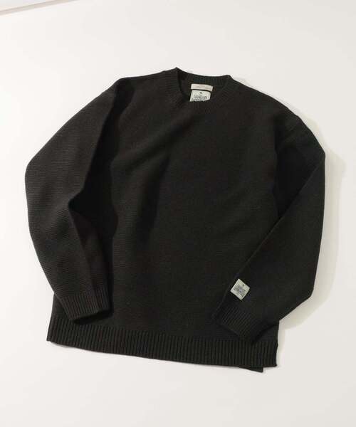 JOURNAL STANDARD relume（ジャーナルスタンダード　レリューム）の「ハミルトン ウール ガーター クルーネック ニット（ニット/セーター・メンズ・パープル/レンガ/ブラック系その他/グレー/アイボリー・LARGE/MEDIUM/SMALL）」の10枚目の写真