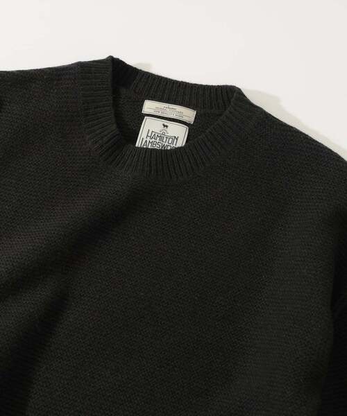 JOURNAL STANDARD relume（ジャーナルスタンダード　レリューム）の「ハミルトン ウール ガーター クルーネック ニット（ニット/セーター・メンズ・パープル/レンガ/ブラック系その他/グレー/アイボリー・LARGE/MEDIUM/SMALL）」の21枚目の写真