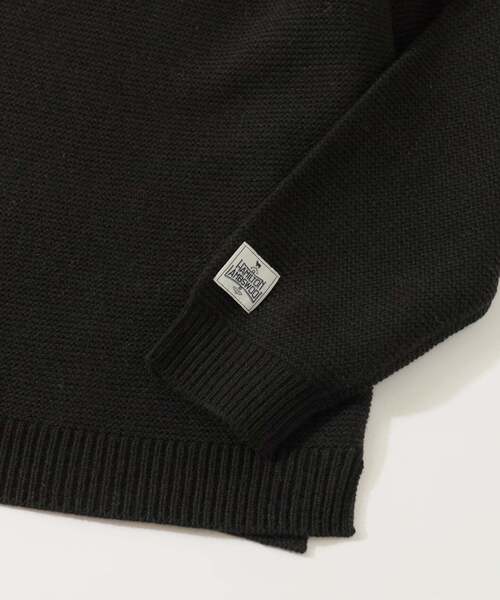 JOURNAL STANDARD relume（ジャーナルスタンダード　レリューム）の「ハミルトン ウール ガーター クルーネック ニット（ニット/セーター・メンズ・パープル/レンガ/ブラック系その他/グレー/アイボリー・LARGE/MEDIUM/SMALL）」の20枚目の写真