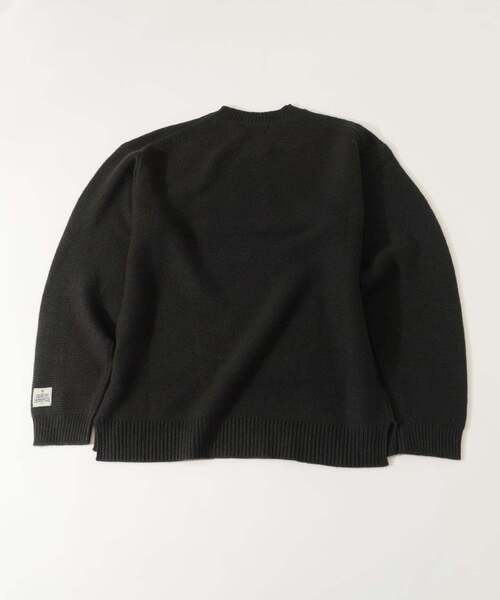 JOURNAL STANDARD relume（ジャーナルスタンダード　レリューム）の「ハミルトン ウール ガーター クルーネック ニット（ニット/セーター・メンズ・パープル/レンガ/ブラック系その他/グレー/アイボリー・LARGE/MEDIUM/SMALL）」の17枚目の写真