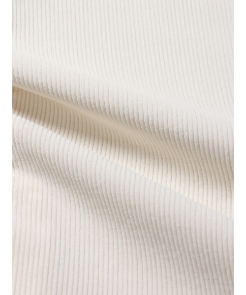 GOOVI(グービ)の「GOOVI ツータックストレートパンツ ハイカウントコーデュロイ(スラックス・メンズ・ホワイト系・1/2/3)」の4枚目の写真