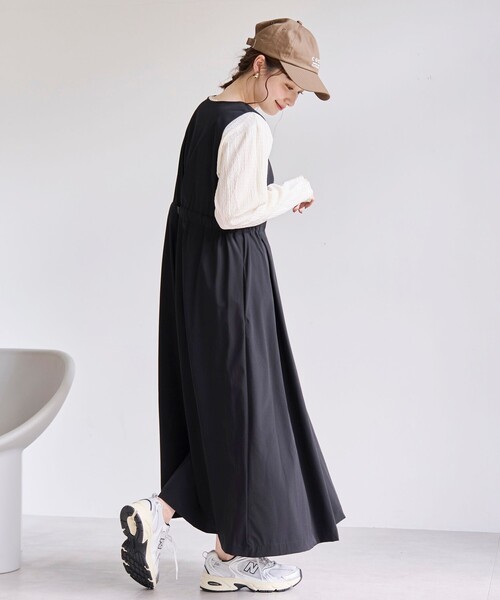 coen(コーエン)の「【C.mt】撥水 Vネックジャンスカ(ワンピース・レディース・オリーブ/ブラック/その他1・L/M)」の6枚目の写真