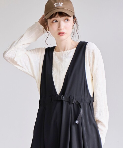 coen(コーエン)の「【C.mt】撥水 Vネックジャンスカ(ワンピース・レディース・オリーブ/ブラック/その他1・L/M)」の8枚目の写真