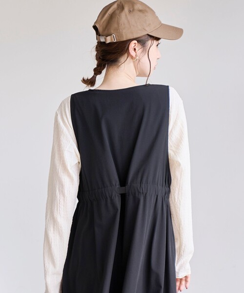 coen(コーエン)の「【C.mt】撥水 Vネックジャンスカ(ワンピース・レディース・オリーブ/ブラック/その他1・L/M)」の9枚目の写真