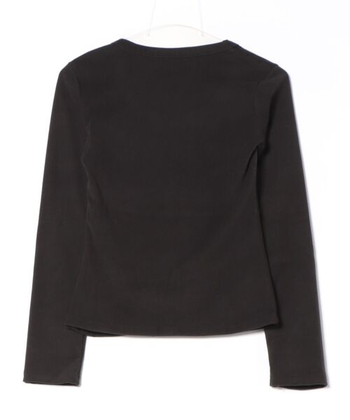 Ritzy(リッツィー)の「スタッズネック トップス(Tシャツ/カットソー・レディース・グレー/ブラック・M/L)」の6枚目の写真