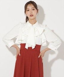 AND COUTURE | ビジューボタンフリルケープブラウス(シャツ/ブラウス)