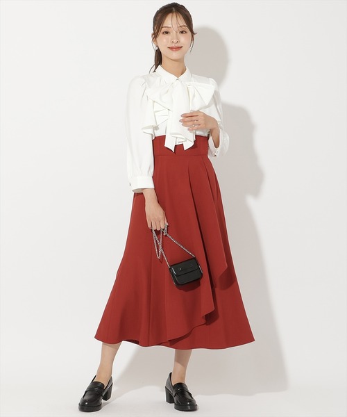 AND COUTURE（アンドクチュール）の「ビジューボタンフリルケープブラウス（シャツ/ブラウス・レディース・ブラック系その他/オフホワイト/ブルー系その他/ベージュ系その他・FREE）」の9枚目の写真