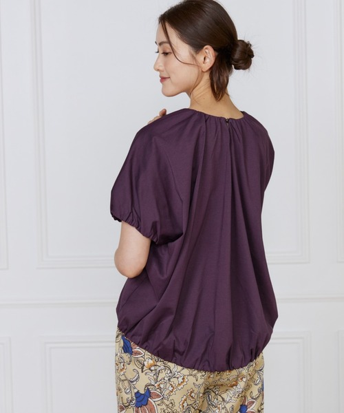 LE SOUK(ルスーク)の「ドルマンスリーブカットプルオーバー(Tシャツ/カットソー・レディース・キャメル/ブラック/パープル・フリー)」の2枚目の写真