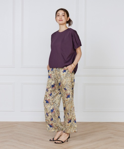 LE SOUK(ルスーク)の「ドルマンスリーブカットプルオーバー(Tシャツ/カットソー・レディース・キャメル/ブラック/パープル・フリー)」の12枚目の写真