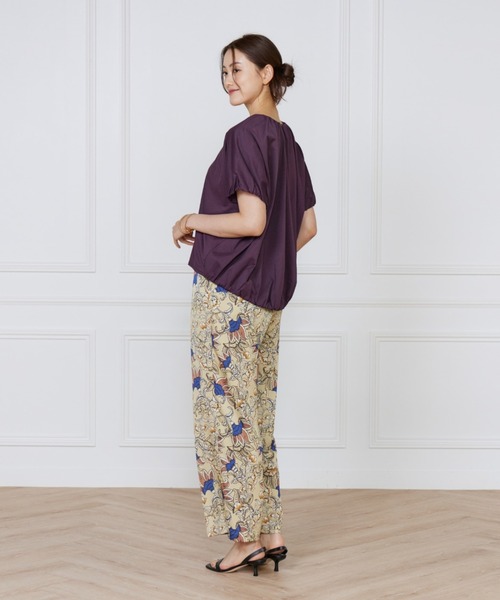 LE SOUK(ルスーク)の「ドルマンスリーブカットプルオーバー(Tシャツ/カットソー・レディース・キャメル/ブラック/パープル・フリー)」の10枚目の写真