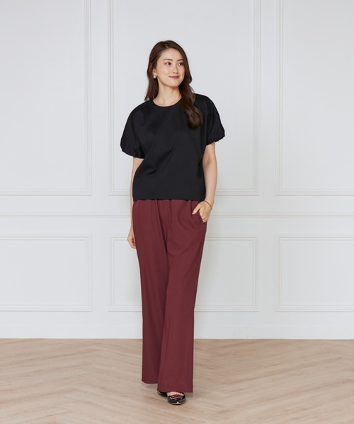 LE SOUK(ルスーク)の「ドルマンスリーブカットプルオーバー(Tシャツ/カットソー・レディース・キャメル/ブラック/パープル・フリー)」の14枚目の写真