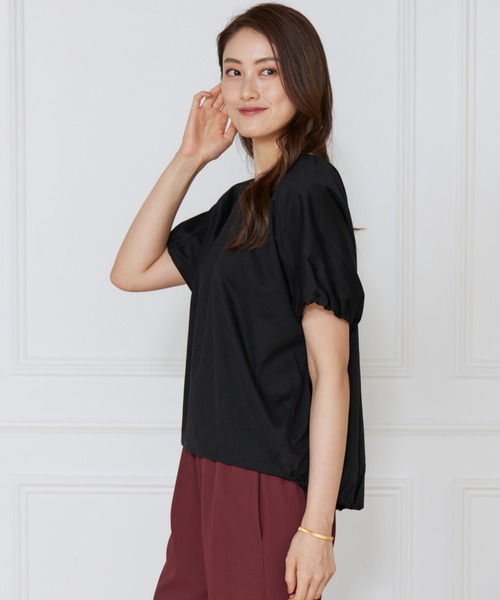 LE SOUK(ルスーク)の「ドルマンスリーブカットプルオーバー(Tシャツ/カットソー・レディース・キャメル/ブラック/パープル・フリー)」の9枚目の写真