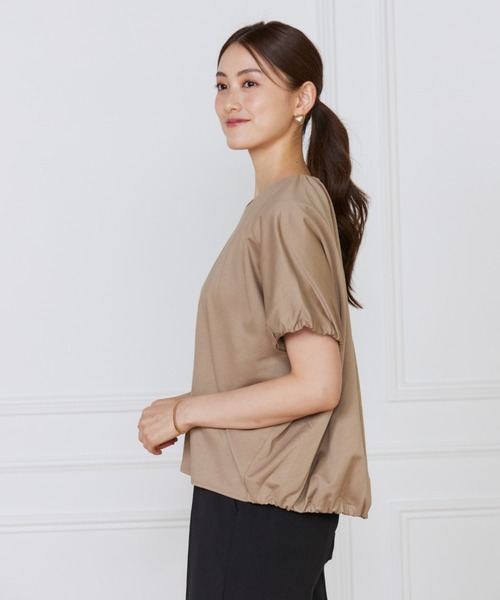 LE SOUK(ルスーク)の「ドルマンスリーブカットプルオーバー(Tシャツ/カットソー・レディース・キャメル/ブラック/パープル・フリー)」の5枚目の写真
