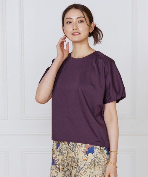 LE SOUK(ルスーク)の「ドルマンスリーブカットプルオーバー(Tシャツ/カットソー・レディース・キャメル/ブラック/パープル・フリー)」の15枚目の写真