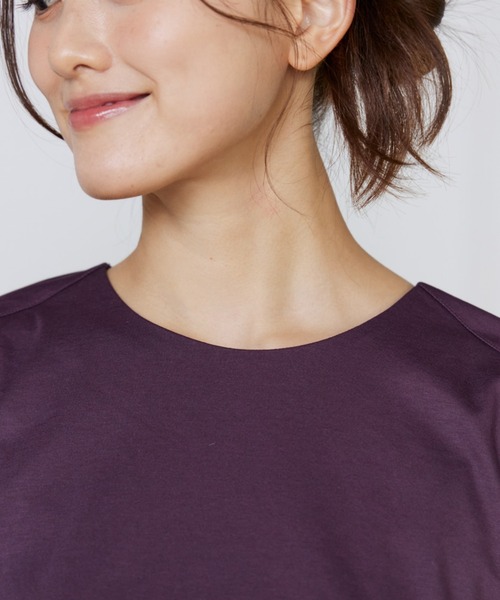 LE SOUK(ルスーク)の「ドルマンスリーブカットプルオーバー(Tシャツ/カットソー・レディース・キャメル/ブラック/パープル・フリー)」の8枚目の写真
