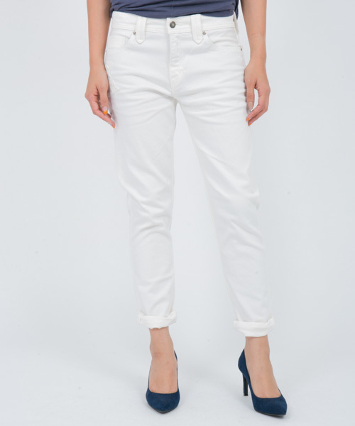 JIMMY TAVERNITI（ジミータヴァニティ）の「【セール品数量限定】　【ＪＩＭＭＹ　ＴＡＶＥＲＮＩＴＩ/ジミータヴァニティ】　デニムパンツ　テーパード　ＪＡＮＩＳ　ＳＬＯＵＣＨＹ/ジャニス　スラウチー（デニムパンツ・レディース・ホワイト・26inch/23inch/24inch/25inch/28inch/27inch）」の14枚目の写真