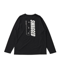 GLAZOS | 【プチプラ】バックバーチカルロゴプリント長袖Tシャツ(Tシャツ/カットソー)