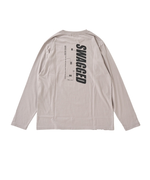 GLAZOS（グラソス）の「【プチプラ】バックバーチカルロゴプリント長袖Tシャツ（Tシャツ/カットソー・キッズ・ブラック/オレンジ/ライトグレー/ホワイト/ネイビー/ブラウン・170cm/160cm/150cm/180cm）」の17枚目の写真