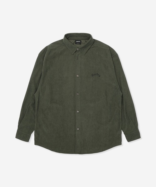 Hurley (ハーレー)の「【Hurley/ハーレー】コーデュロイシャツ オーバーサイズシルエット CORDUROY OE LOGO SHIRTS(シャツ/ブラウス・メンズ・ブラウン/グレー/オリーブ/カーキブラウン・SMALL/MEDIUM/LARGE/X-LARGE)」の5枚目の写真