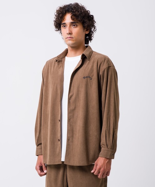 Hurley (ハーレー)の「【Hurley/ハーレー】コーデュロイシャツ オーバーサイズシルエット CORDUROY OE LOGO SHIRTS(シャツ/ブラウス・メンズ・ブラウン/グレー/オリーブ/カーキブラウン・SMALL/MEDIUM/LARGE/X-LARGE)」の11枚目の写真
