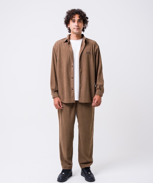 Hurley (ハーレー)の「【Hurley/ハーレー】コーデュロイシャツ オーバーサイズシルエット CORDUROY OE LOGO SHIRTS(シャツ/ブラウス・メンズ・ブラウン/グレー/オリーブ/カーキブラウン・SMALL/MEDIUM/LARGE/X-LARGE)」の9枚目の写真