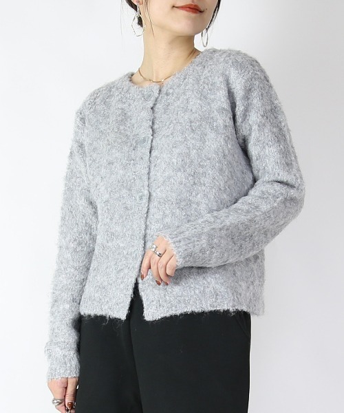 and it_（アンドイット）の「ブークレカーディガン（カーディガン/ボレロ・レディース・グレー/ブルー/アイボリー・FREE）」の13枚目の写真