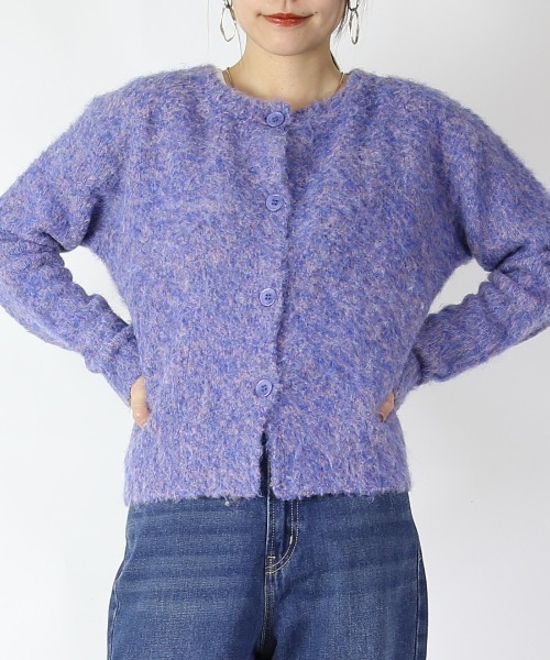 and it_（アンドイット）の「ブークレカーディガン（カーディガン/ボレロ・レディース・グレー/ブルー/アイボリー・FREE）」の20枚目の写真