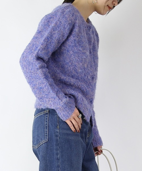 and it_（アンドイット）の「ブークレカーディガン（カーディガン/ボレロ・レディース・グレー/ブルー/アイボリー・FREE）」の21枚目の写真