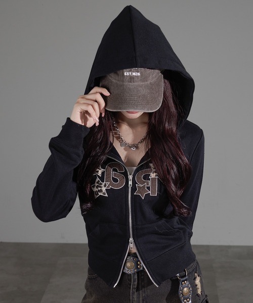 アップリケZIPパーカー（パーカー）｜apres jour mignon（アプレ