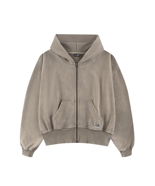 SPLR(エス・ピー・エル・アール)の「ジップパーカー|Chemical Dye Zip Hoodie|SPLR(パーカー・メンズ・ベージュ/ブラック・SMALL/MEDIUM/LARGE/X-LARGE)」の2枚目の写真