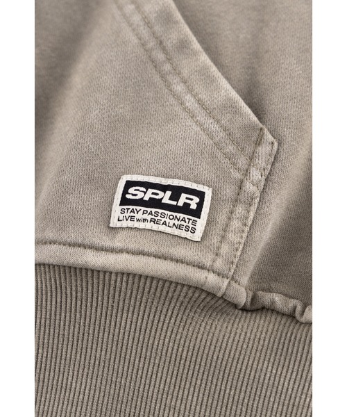 SPLR(エス・ピー・エル・アール)の「ジップパーカー|Chemical Dye Zip Hoodie|SPLR(パーカー・メンズ・ベージュ/ブラック・SMALL/MEDIUM/LARGE/X-LARGE)」の15枚目の写真